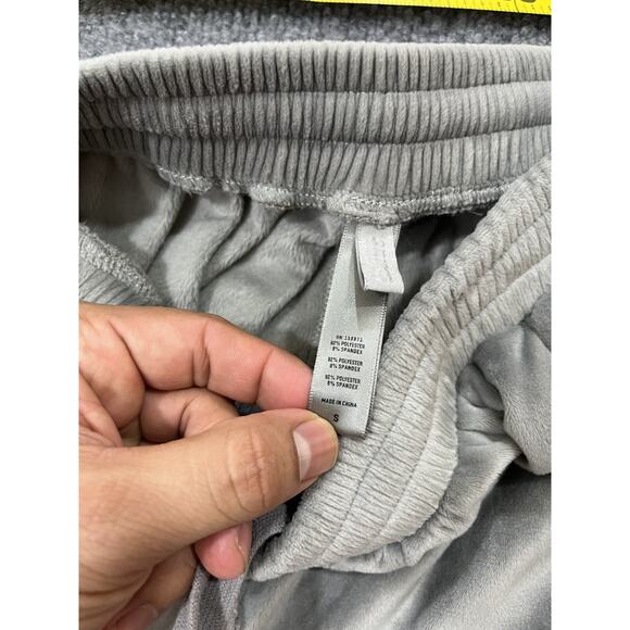 Skims Velour Lounge Cozy Y2K 90s Jogger S Sweatpants Tracksuit Pants Active Gray - Picture 4 of 14